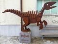 Outside the PaleoLab at Pietraroja. A baby dinosaur find here was of great interest.